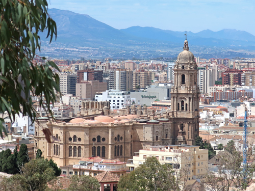 Map of Malaga Spain